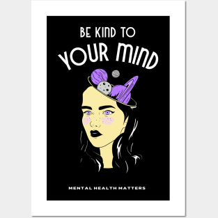 Be Kind to Your Mind - Purple Planets Posters and Art